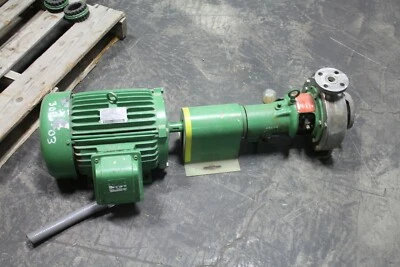 起重机 Deming 泵 306209456217 尺寸 1-1/2x1 Dia 6-7/8" 通用电气电机 3PH 230/460V — 第 1/4 张图片