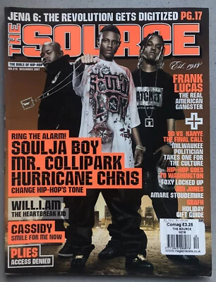 The Source Magazine #216 December 2007 Soulja Boy Will.I.Am ***RARE*** - Imagem 1 de 4