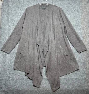 Barefoot Dreams Sweater Womens 2X Gray Cozychic Lite Cardi Drape Comfy Timeless - Picture 1 of 12