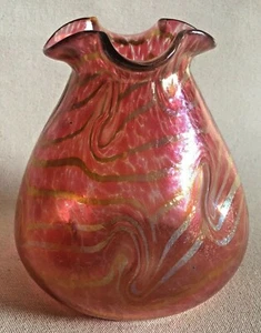 Austrian Loetz Moritz Hacker Red Vase - Picture 1 of 6