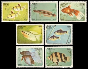 Kambodscha 1985 - Mi-Nr. 715-721 ** - MNH - Fische / Fish - Imagen 1 de 1