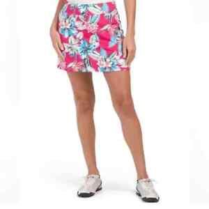 Tommy Bahama Golf Skort Skirt Tennis Pickleball Floral Tropical - SMALL - NWT