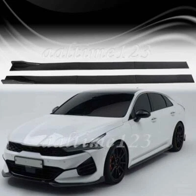 For Kia K5 2020-2023 Side Skirts Rocker Panel Lip Splitter Spoiler Gloss Black Foto 1 de 4