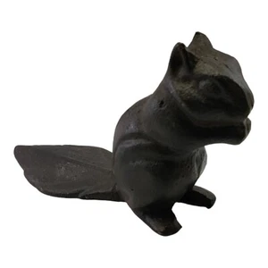 Vintage Cast Iron Squirrel Figurine Door Stop - Picture 1 of 12
