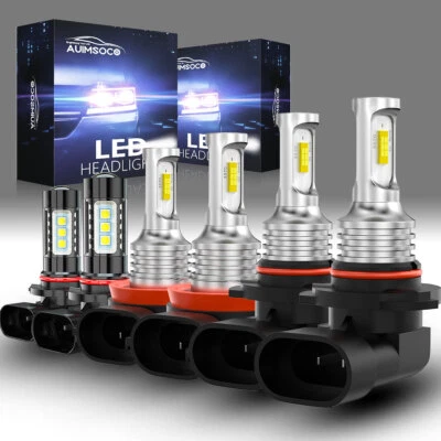 Kit combinado de 6 faros LED + bombillas antiniebla 6X para RAM 4500 5500 2013 2014 2015 Foto 1 de 4