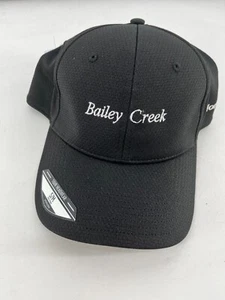 Taylormade Tour Cage Golf Hat Cap Black S/M Fitted Bailey Creek Course - Picture 1 of 2