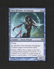 1x Glen Elendra Archmage MTG Card Eventide Blue Creature RARE NM Magic x1