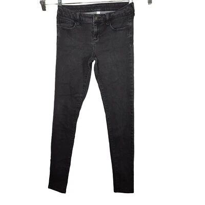 Decree 褪色黑色紧身牛仔裤青少年尺码 7 拉链门襟  — 第 1/4 张图片