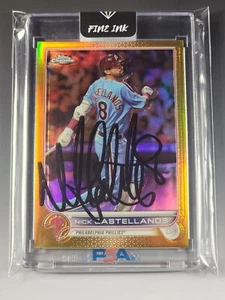 Nick Castellanos 2022 Topps Aggiornamento Cromo Oro 33/50 AUTO QUASI NUOVO-COME NUOVO INCHIOSTRO FINE - Foto 1 di 8