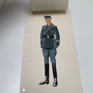 Hand Painted German WW2 Uniform Painting Luftwaffe Officer - AUTHOR BRIAN DAVIS - Picture 1 of 4