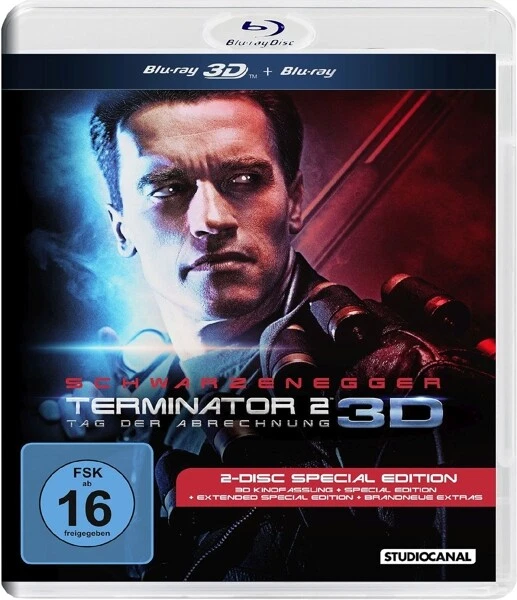 TERMINATOR 2 3D - SCHWARZENEGGER,ARNOLD/HAMILTON,LINDA  2 BLU-RAY NEU - Bild 1 von 1