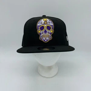 New Era Los Angeles Lakers NBA Day of the Dead Snapback Hat Cap Black Adjustable - Picture 1 of 6