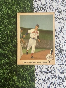 1959 Fleer Baseball Ted Williams Baseball’s Greatest Ted’s Triple Crown #19 EX - Picture 1 of 2