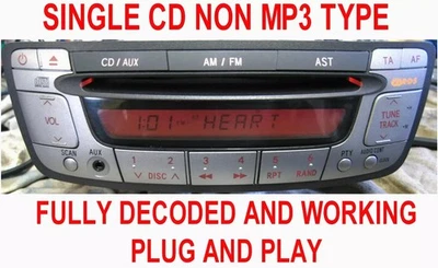 Peugeot 107 Citroen C1 MK1 Toyota Aygo Radio Stereo CD Player AUX IN 86120-0H010 - Image 1 of 4