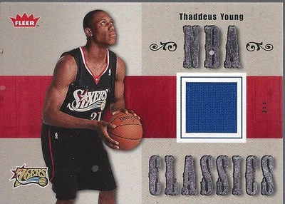 2007-08 Fleer NBA Classics #TTTY Thaddeus Young Jersey - BSK - Image 1 of 2