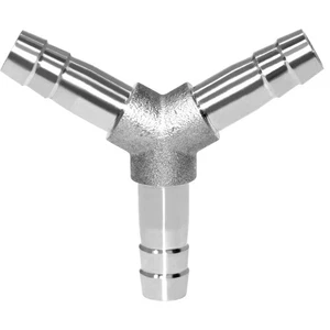 Beduan Stainless Steel 3/4 Hose Barb 3 Way Y Shaped Wye Barbed Splitter Fitting - Picture 1 of 3