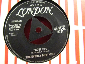 EVERLY BROTHERS....PROBLEMS....7" SINGLE.. ...1958.....VG CON - Picture 1 of 1