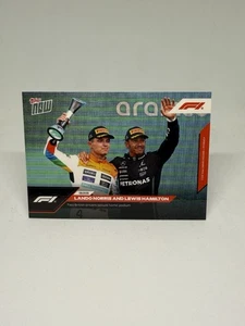 2023 Topps Now Formula One F1 031 Lando Norris & Lewis Hamilton Home Podium - Picture 1 of 2