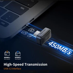 Portable SSD USB-C Externe Festplatte 128GB 256GB 450MB/s für Spielkonsole Phone - Photo 1/14