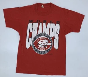 Camiseta De Colección 1990 Cincinnati Reds Serie Mundial Campeones Pantalla Estrellas Adulto Med - Imagen 1 de 5
