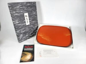 Wajima lacquerware Long-Term Storage Item Lacquerware Koban Tray Made By Katsus - Picture 1 of 7