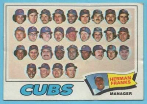 1977 Topps Chicago Cubs - Herman Franks #518 Chicago Cubs - Picture 1 of 2