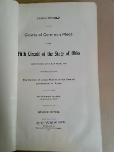 Cases Decided In The Courts Of Common Pleas In The 5th Circuit Of Ohio 1816-1819 - Picture 1 of 2