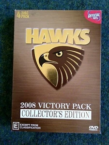 AFL HAWKS – 2008 VICTORY PACK COLLECTOR’S EDITION – DVD, 4-DISC BOX SET R-ALL - Picture 1 of 2