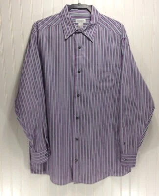 CONCEPTS BY CLAIBORNE Mens M  Striped Shirt Size XLT Tall - Image 1 of 4