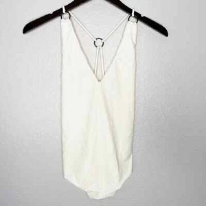 NWOT MIKOH Kata One Piece Swimsuit Bone Small - Picture 1 of 6