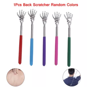 Extendable Hand Claw Back Scratcher Massager Stainless Steel Self ItchingReli.AU - Picture 1 of 11