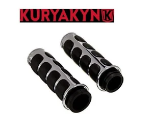6205 Kuryakyn Manopole Iso Grips cromate Harley Davidson acceleratore cavo - Foto 1 di 1