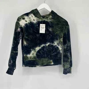 Freshman Girls 1996 Tie-Dye Pullover Long Sleeve Hoodie Sweatshirt Green S NWT - Picture 1 of 4