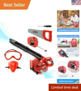 Toy Leaf Blower - Kids Leaf Blower That Really Works with Toy Tool Set, Prete... - Foto 1 di 8