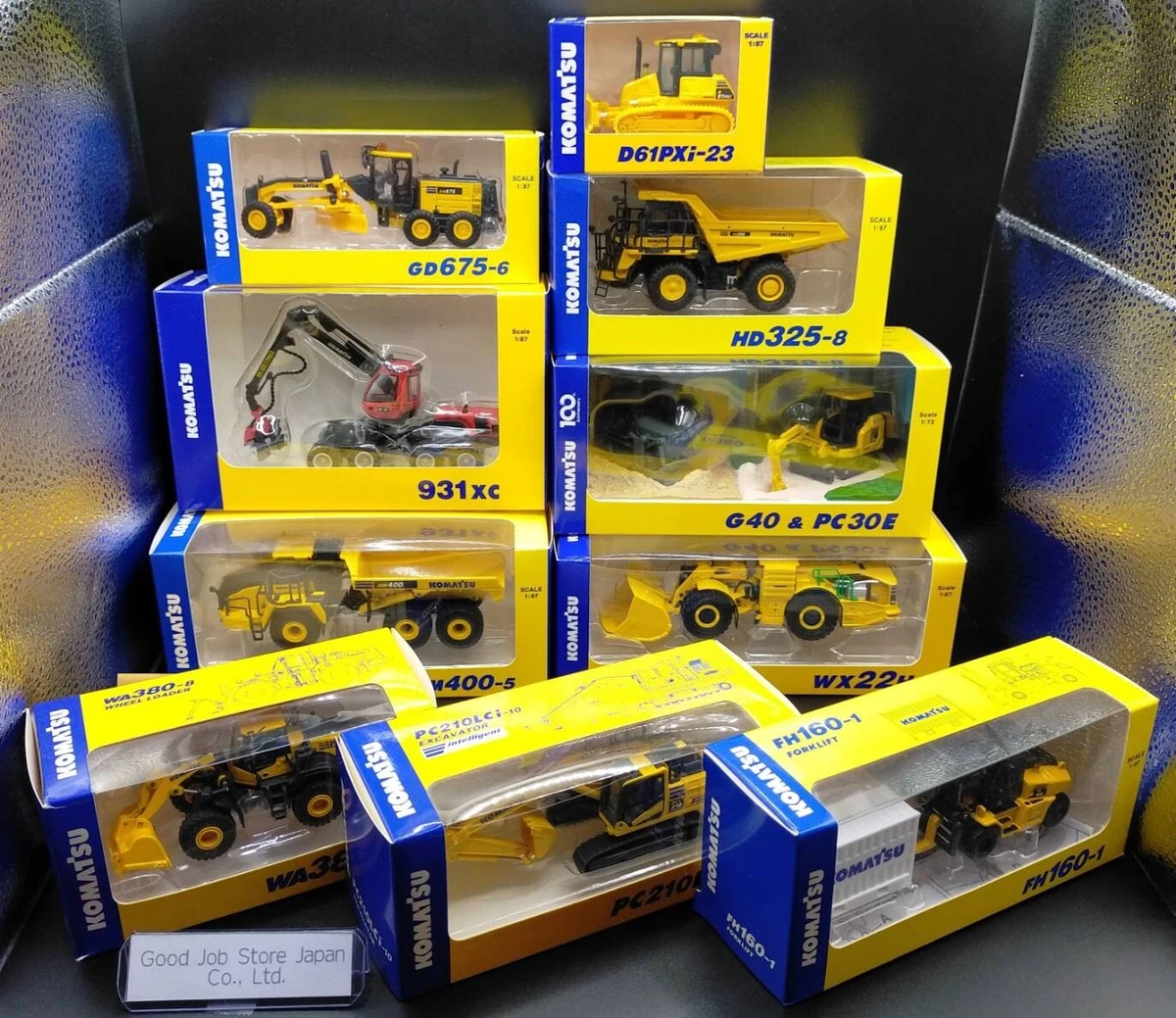 コマツ ミニカーセット 1/87 スケール Komatsu Diecast & Toy 1:87 Scale for sale - eBay