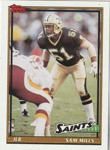 KOSTENLOSER VERSAND - NEUWERTIG - 1991 Topps Sam Mills #318 SAINTS - Bild 1 von 1