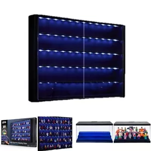 Minifigure Display Case LED Lights Storage 3/5 Level Stand With Showcase UK NEW - Picture 1 of 17