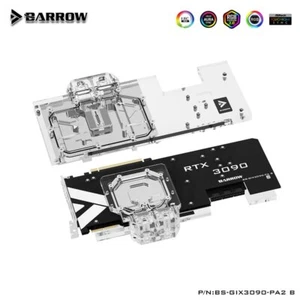 Bloque de agua de GPU Barrow para GIGABYTE RTX AORUS 3090/3080 XTREME/MASTER 10/24G - Imagen 1 de 12