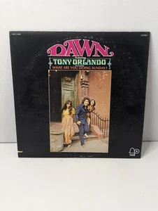 Vintage Music Album "Dawn" Featuring Tony Orlando On Vinyl - Foto 1 di 4