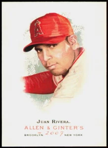 2007 Topps Allen & Ginter #54 Juan Rivera Los Angeles Angels - Foto 1 di 2
