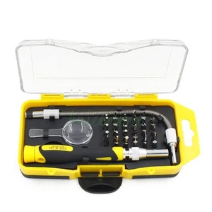 Multifunction 33 in 1 Flexible Phillips Slotted Torx Screwdriver Bits Tool Set - Picture 1 of 11