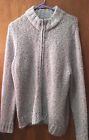 Women?S Croft & Barrow Cardigan Lavender Zipper Sweater Long Sleeves Size Large