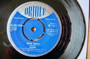 PHIL TATE GREEN TURTLE STRICT TEMPO BALLROOM 7" ORIOLE (1959) EX++ ENGLAND - Picture 1 of 3