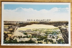 Edwin Natural Bridge San Juan County Utah UT Postcard Circa 1920a Curteich - Bild 1 von 1