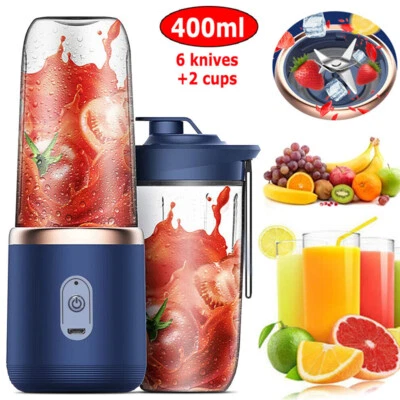Electric Juice Maker Portable Blender Smoothie Mini Juicer Fruit Machine 400ml Y - Image 1 of 4