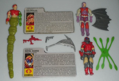 1987 GI Joe Cobra La Team Figure with File Card & Accessories Set *99% Complete Cover