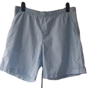Reebok Men's Swim Shorts Size L Baby Blue Drawstring Immaculate Condition - Picture 1 of 11