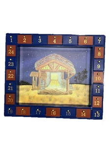 Kurt S. Adler J3767 Magnetic Nativity Advent Calendar Board Only Christmas - Picture 1 of 4