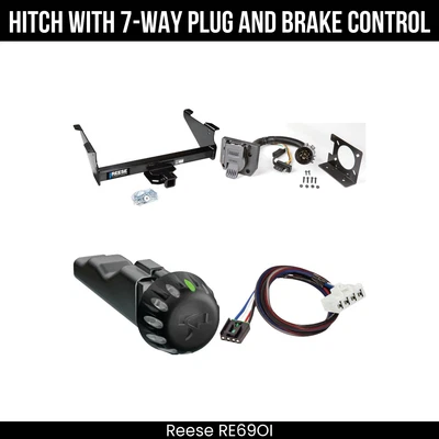 Control de freno de cableado paquete de remolque Reese para 03-24 Dodge Ram 2500 3500 03-08 Ram 1500 Foto 1 de 4