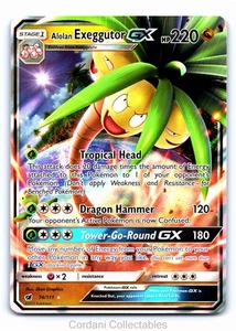 Alolan Exeggutor GX 74/111 - Crimson Invasion - Pokemon Card - Near Mint - Foto 1 di 2